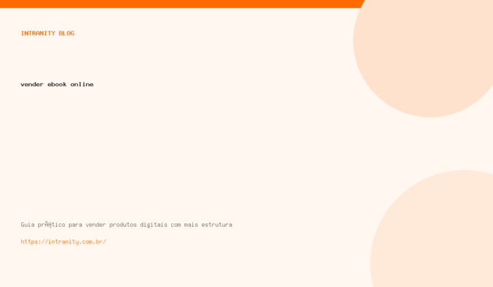Guia Completo: Como Vender Ebook Online e Lucrar de Verdade
