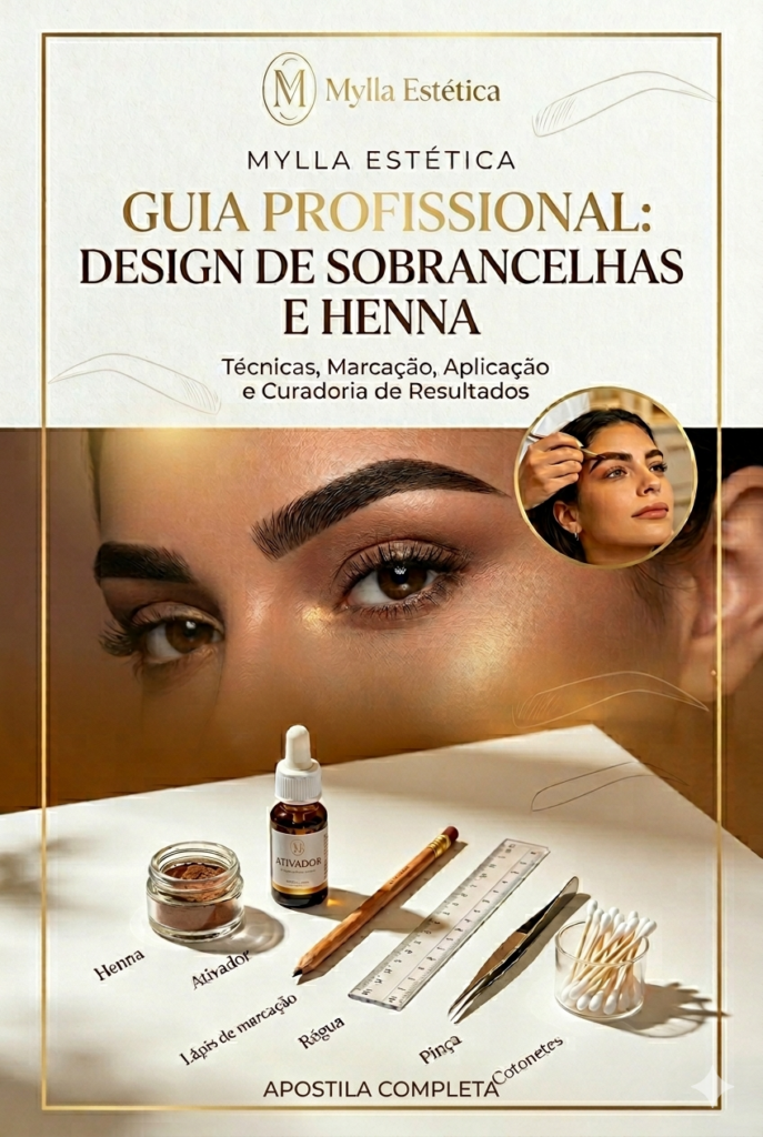 Guia Completo de Design de Sobrancelhas com Henna para Iniciantes e Profissionais – Transforme Conhecimento em Renda