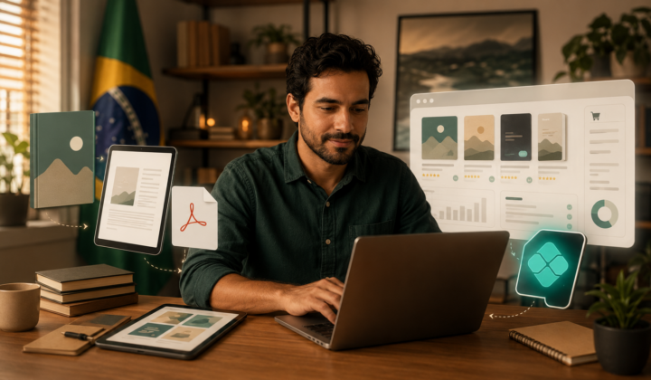 Como ganhar dinheiro com produto digital simples no Brasil sem prometer renda fácil