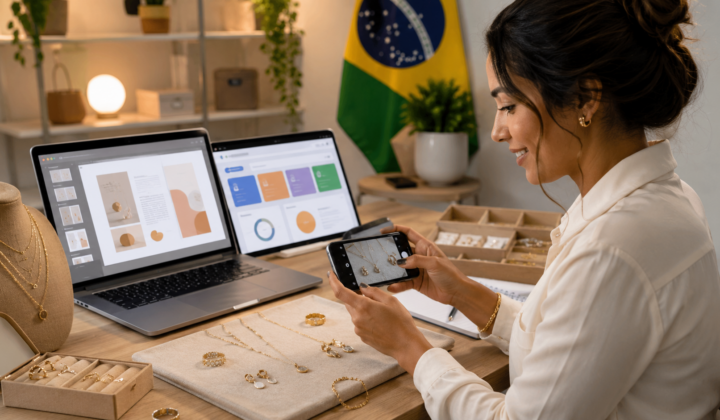 Onde vender PDF de fotos de semijoias com celular para pequenos vendedores