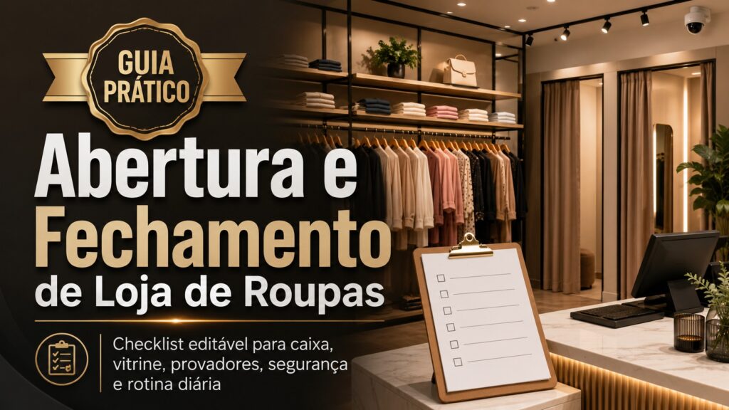 Abertura e Fechamento de Loja de Roupas