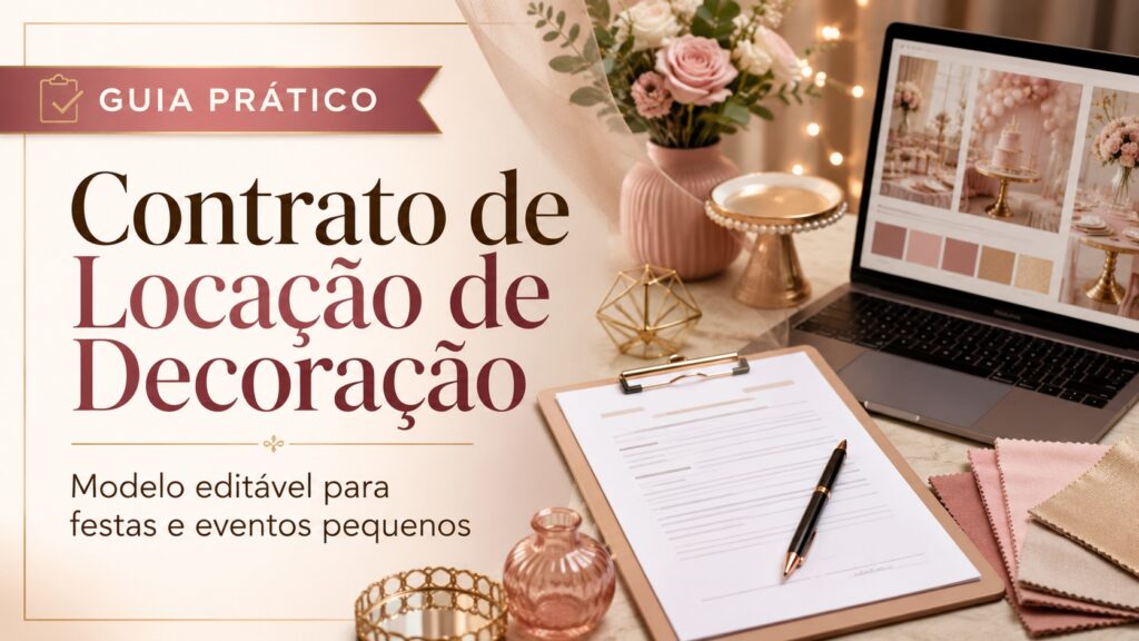 Contrato de Locação de Decoração para Festa