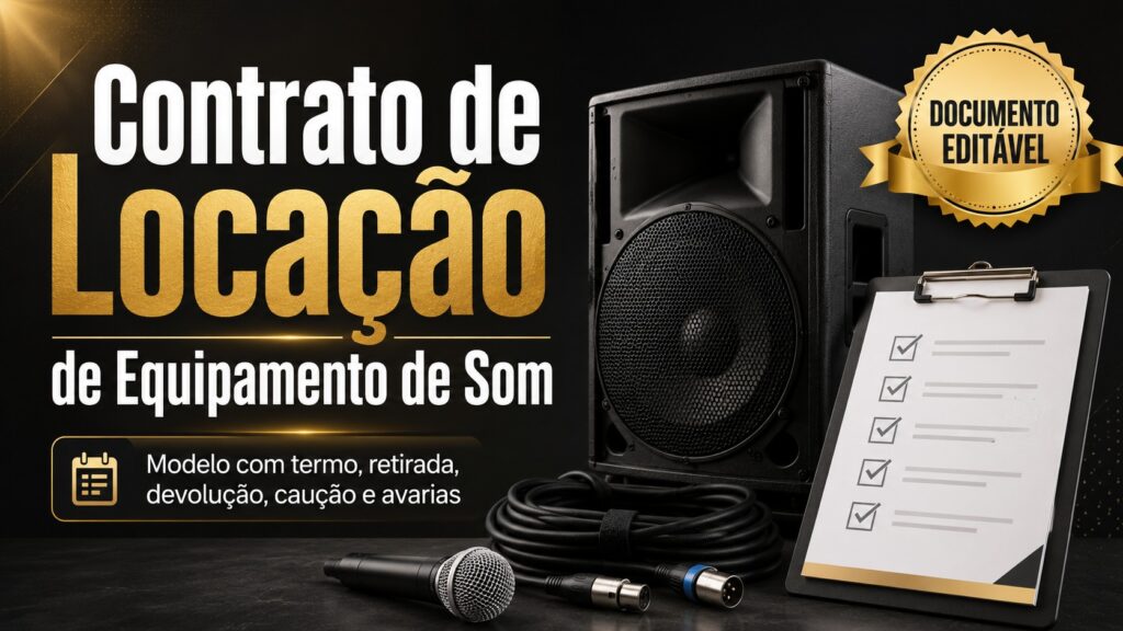 Contrato de Locação de Equipamento de Som
