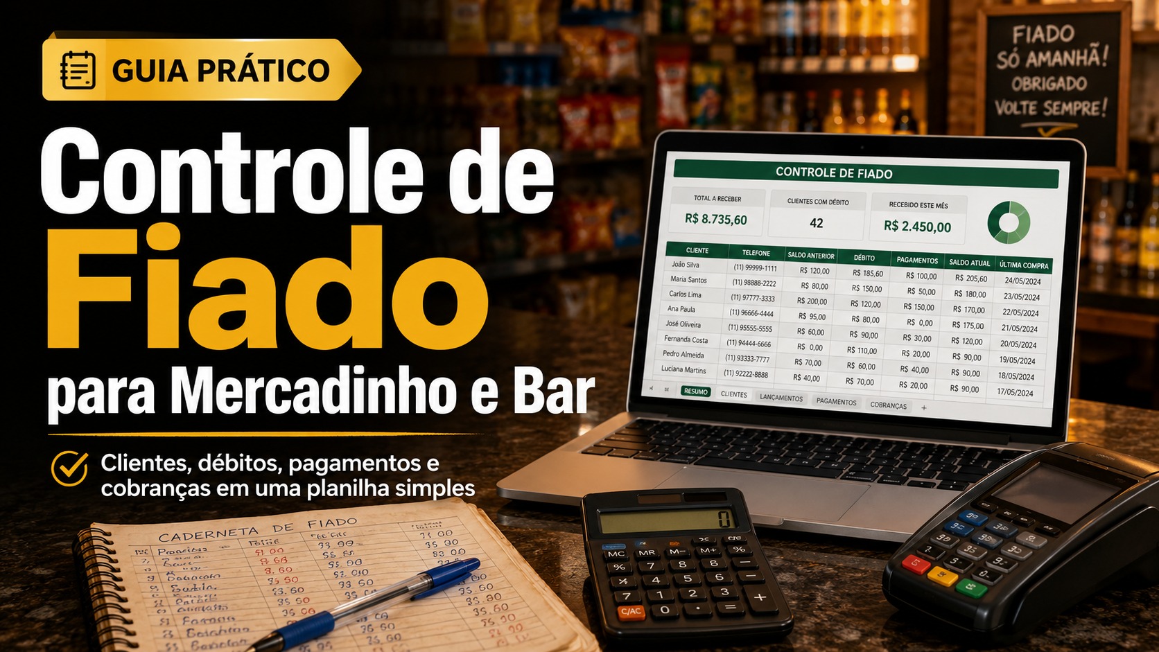 Controle de Fiado para Mercadinho e Bar