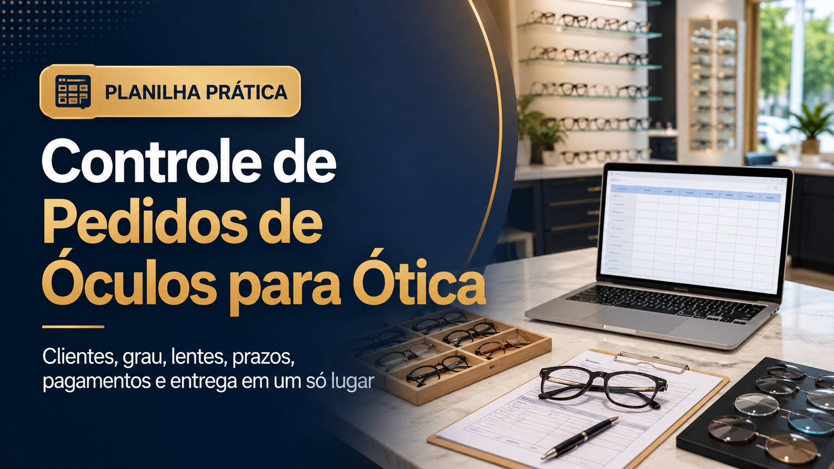 Controle de Pedidos de Óculos para Ótica