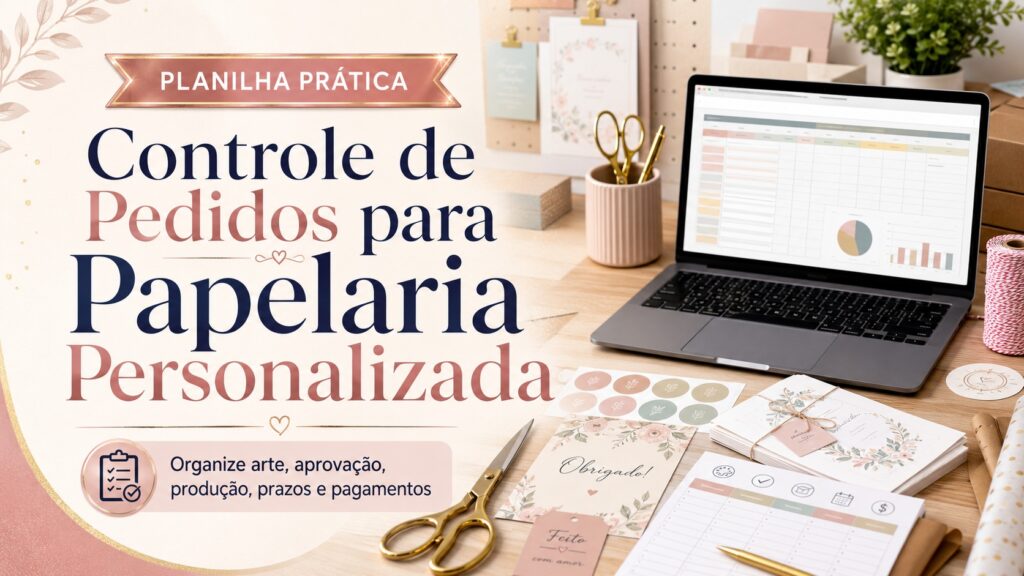Controle de Pedidos para Papelaria Personalizada