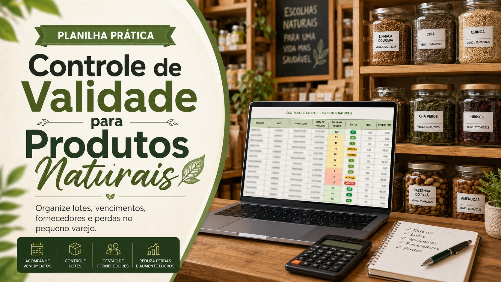 Controle de Validade para Produtos Naturais