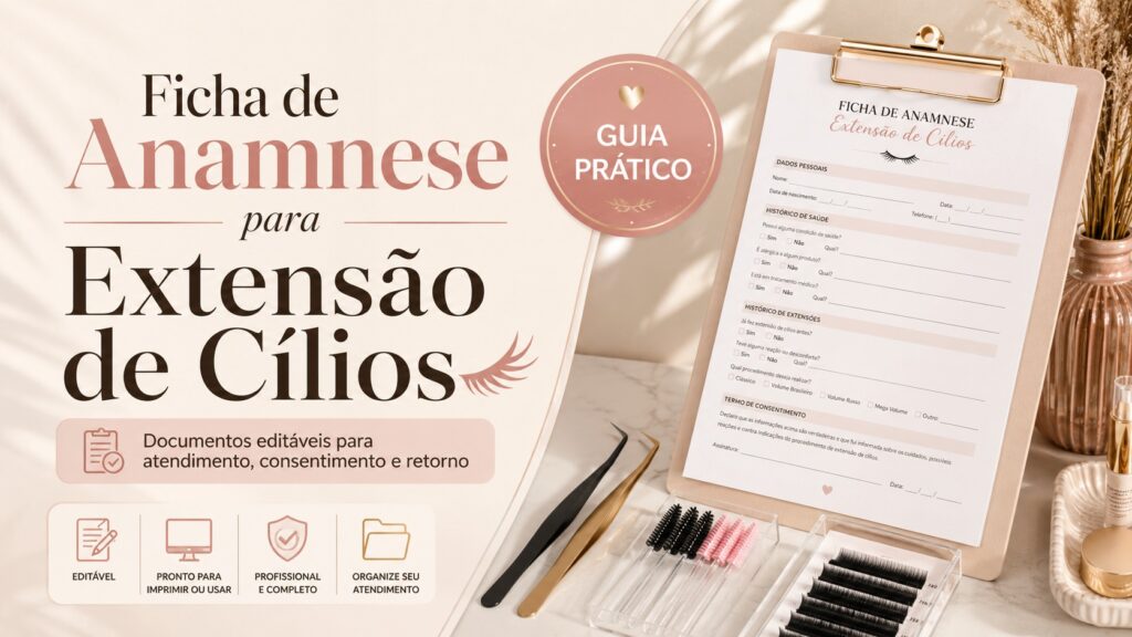 Ficha de Anamnese para Extensão de Cílios