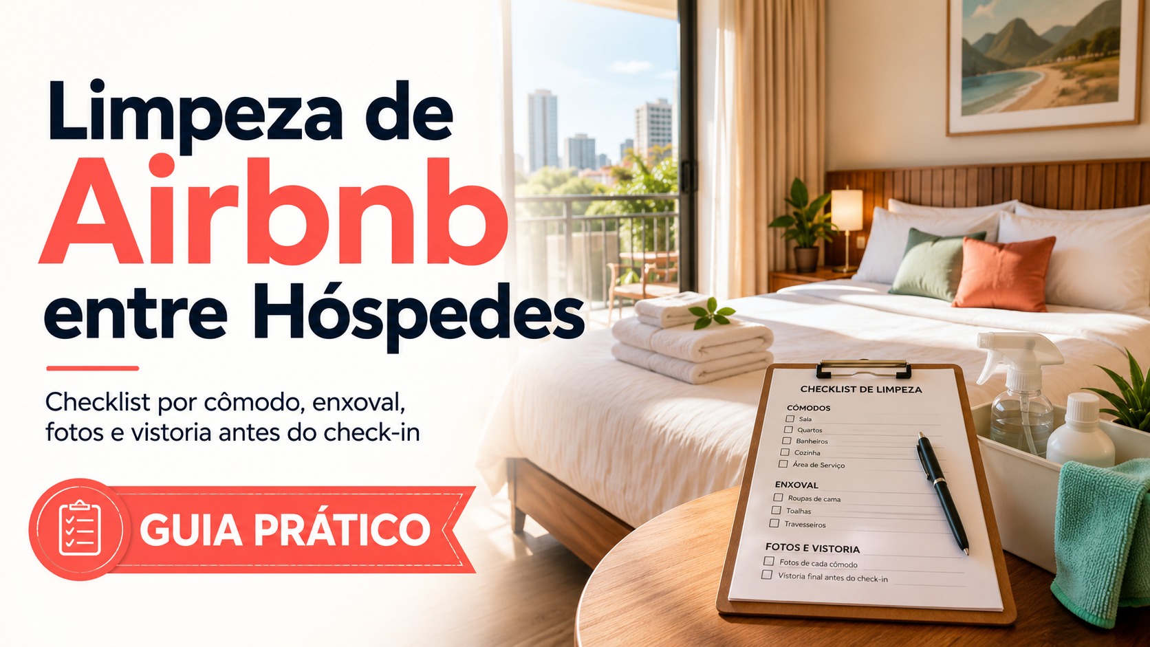 Limpeza de Airbnb entre Hóspedes com Checklist
