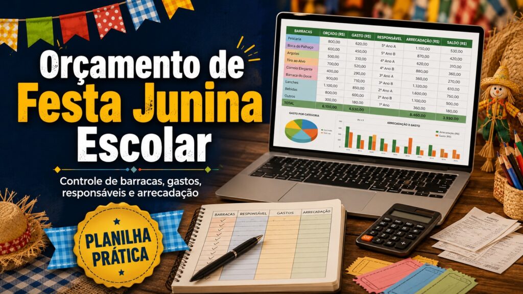 Orçamento de Festa Junina Escolar em Planilha