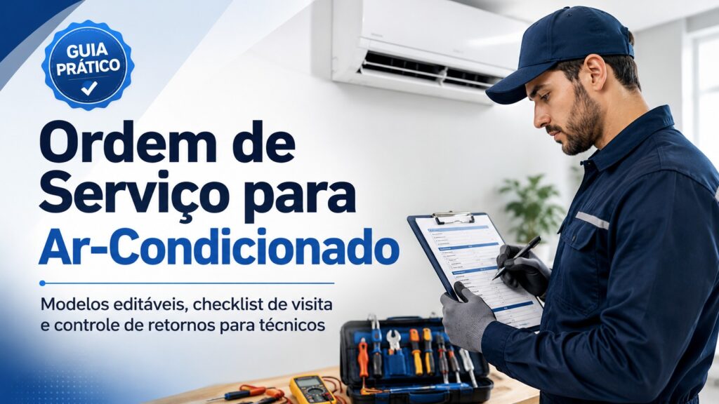 Ordem de Serviço para Ar-Condicionado com Checklist