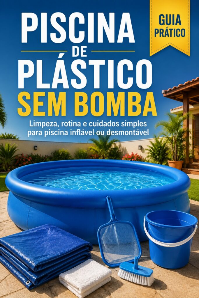 Piscina de Plástico Sem Bomba