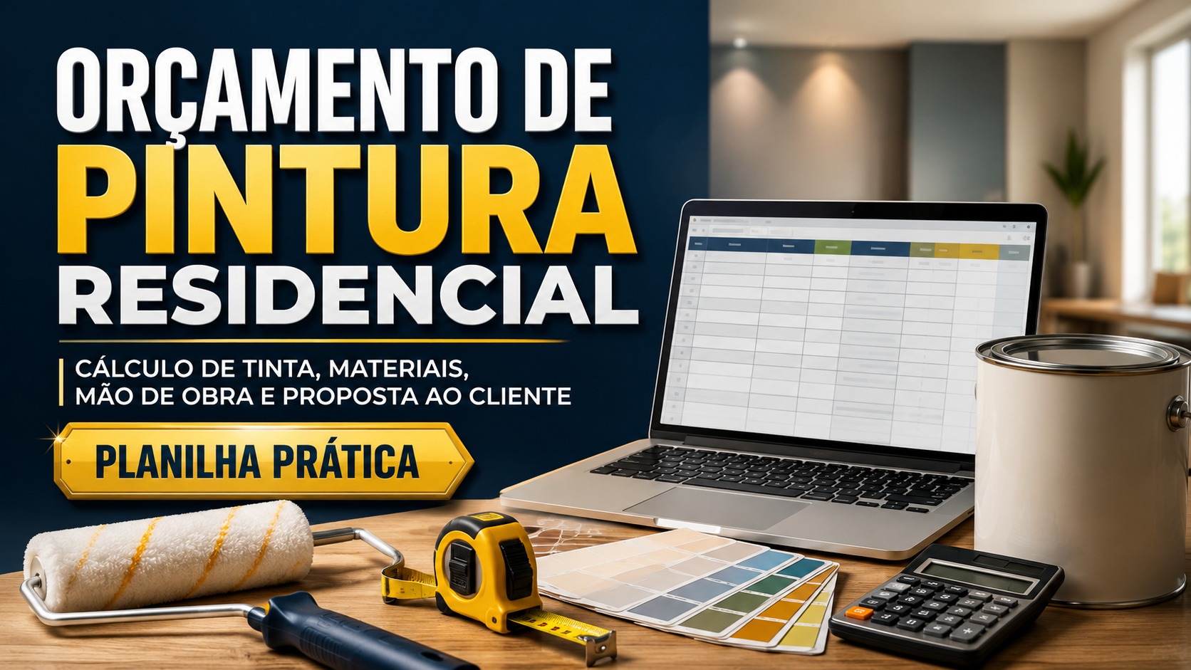 Planilha de Orçamento de Pintura Residencial