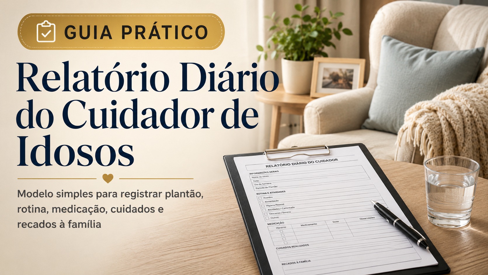 Relatório Diário do Cuidador de Idosos