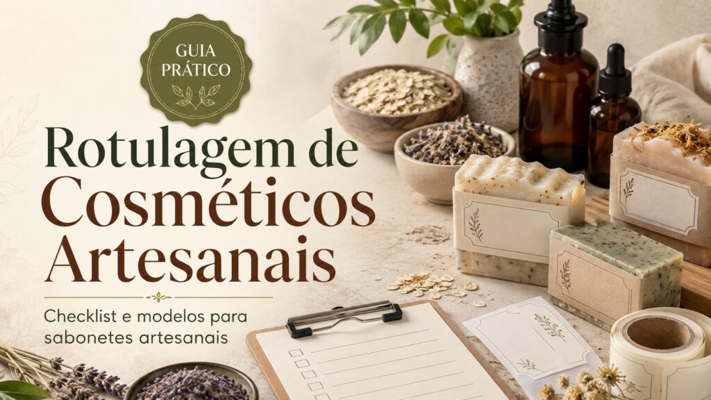 Rotulagem de Cosméticos Artesanais para Sabonete